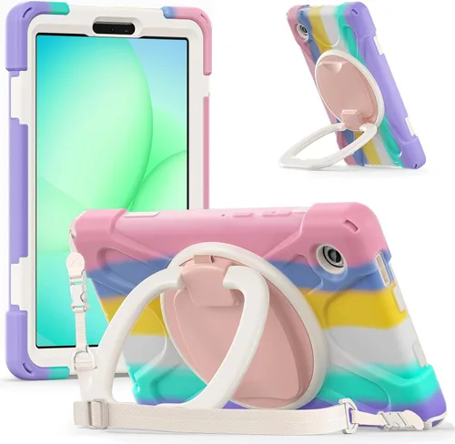 Miniatura 98 de 360 Rotation Case for Galaxy Tab ActivePro/Tab Active4 Pro/Active 5 Pro 10.1" Sturdy Cover Rotate Ring Stand Shoulder Carrying Strap Hand Strap