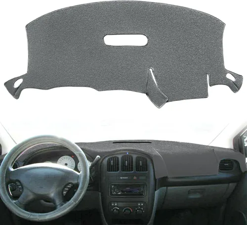 Miniatura 8 de Yiz Tapete de Cubierta del Tablero a Medida para Dodge Caravan/Grand Caravan/Chrysler Town Country/Voyager/Grand Voyager Sin Pantalla Elevada sin
