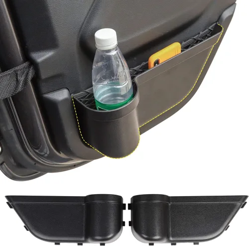 JeCar Caja organizadora de almacenamiento de bolsillo para puerta trasera compatible con Jeep Wrangler 2018-2023 JL de 4 puertas, repuesto de red de