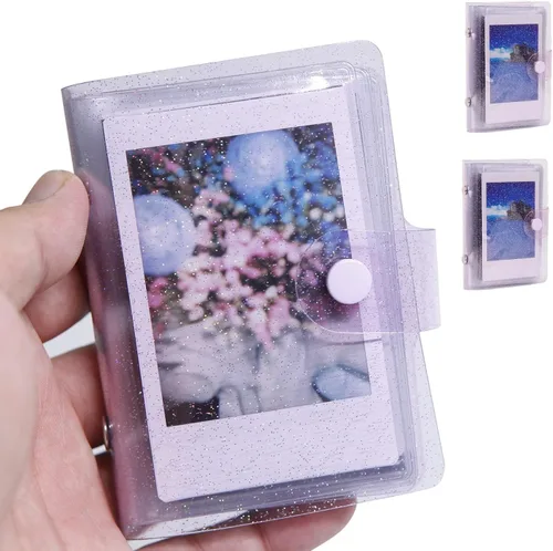 Miniatura 9 de Paquete de 2 mini álbumes de fotos con una sola mano para todas las cámaras Fujifilm Instax Mini/tarjeta fotográfica Kpop/Polaroid Snap SnapTouch
