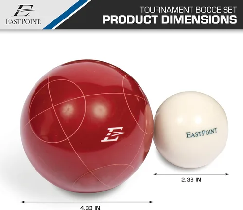 Miniatura 7 de Eastpoint Sports Juego de bolas de resina: cuenta con estuche de transporte de lujo y todos los accesorios; diversión al aire libre para niños