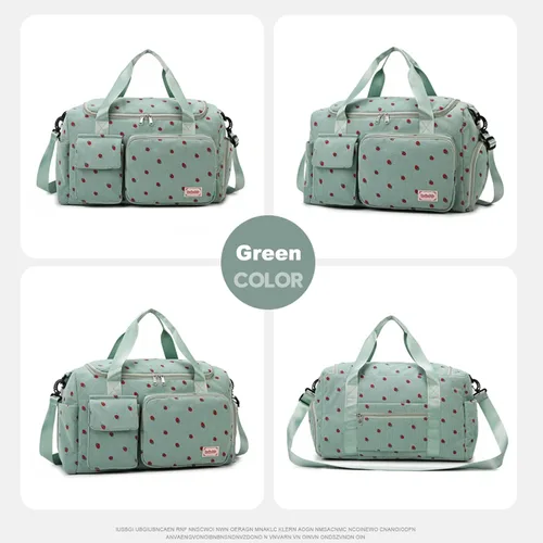 Miniatura 369 de Pequeña bolsa de gimnasio para mujer, bolsa de viaje con compartimento para zapatos