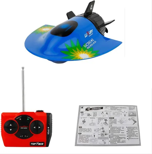 Miniatura 9 de GoolRC Mini barco submarino RC, juguete de buceo impermeable con control remoto (azul)