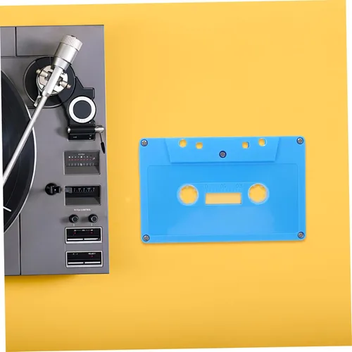 Miniatura 4 de Caja de decoración de cinta retro, 2 unidades, cinta de casete, almacenamiento de música, decoración de fiesta, casete en blanco, audio