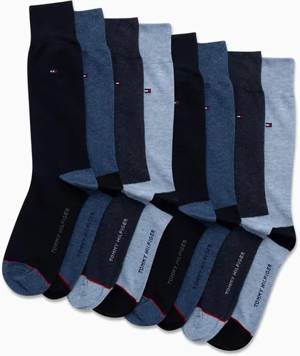 Miniatura 16 de Tommy Hilfiger Calcetines de vestir acolchados y transpirables de tela elástica para hombre, paquete de 8