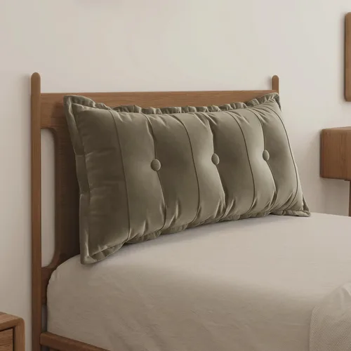 Miniatura 13 de WOWMAX Almohada rectangular para cabecero, almohada para respaldo de cama, almohada para sentarse en la cama, almohada de apoyo para la espalda