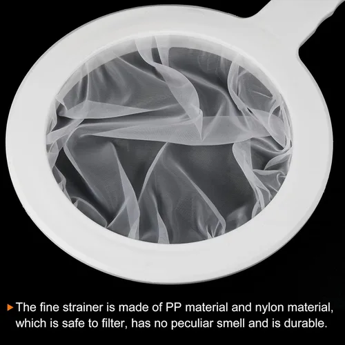 Miniatura 4 de PATIKIL Colador de filtro de alimentos de 9 x 6 pulgadas, 80 filtros de malla para cocina, coladores de malla fina con mango para filtro, jugo