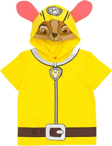 Miniatura 3 de Paw Patrol Chase Skye Rubble Marshall - Conjunto de camiseta y pantalones cortos de ciclismo de rizo francés para niños pequeños y grandes