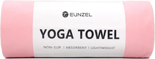 Eunzel Toalla de Yoga Caliente Antideslizante Toalla de Esterilla de Yoga Microfibra Absorbente de Sudor Antideslizante para Yoga Caliente, Pilates