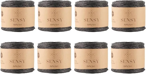 Miniatura 39 de Sensy Premium - Hilo de rafia multicolor (185 yardas, 100% papel, 400)