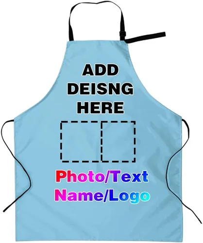 Miniatura 42 de Delantales personalizados para mujeres y hombres, delantal personalizado con logotipo de texto fotográfico, delantales de cocina personalizados