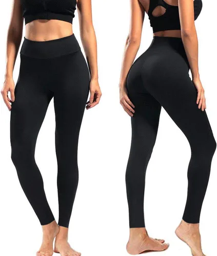 Miniatura 2 de High Waisted Leggings for Women - Soft Athletic Tummy Control Pants for Running Cycling Yoga Workout - Reg & Plus