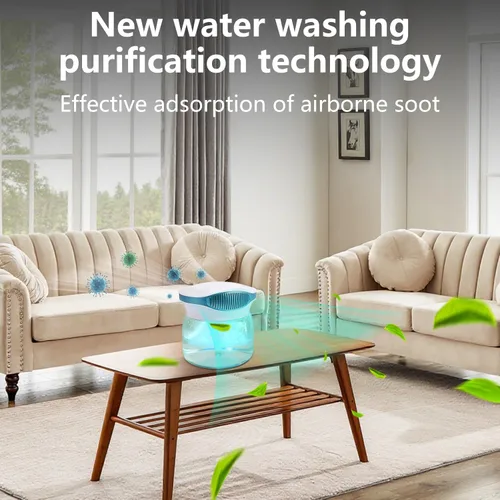 Miniatura 3 de Purificadores de aire de agua para el hogar, difusor de aroma para lavadora de aire, humidificador de lavado de filtro de aire, aceites esenciales
