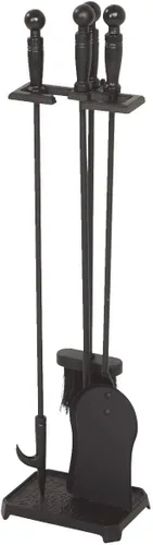 Miniatura 4 de Home Impressions - Juego de herramientas para chimenea de hierro fundido de 28 pulgadas, 1 unidad