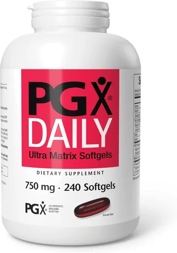 Natural Factors PGX Daily Ultra Matrix 750 mg - Complejo superfibra soluble - Sin gluten - 240 cápsulas blandas (80 porciones)