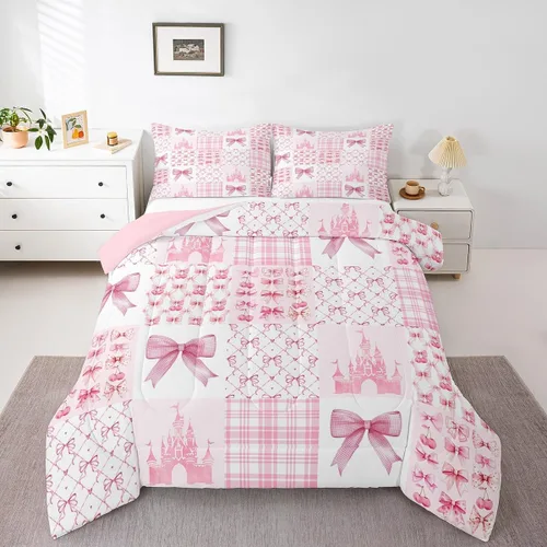 Miniatura 20 de Manfei - Juego de edredón para amantes de la gimnasia y la danza, tamaño individual, juego de ropa de cama romántica con diseño de cielo estrellado