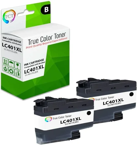 Miniatura 8 de TCT Paquete de 4 cartuchos de tinta, repuesto compatible para Brother LC401XL Series, alto rendimiento, funciona con Brother MFC-J1010 J1012 J1170