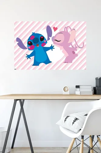 Miniatura 4 de Disney Lilo and Stitch - Póster de pared de ángel y puntada, 34 pulgadas de largo x 22.4 pulgadas de ancho, versión sin marco