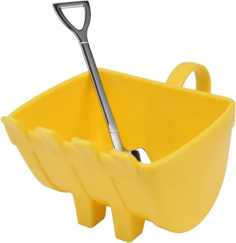 Miniatura 9 de Pilipane Taza de café excavadora, taza de cubo de excavadora de 11.2 fl oz, taza de café con diseño de excavadora con cuchara de pala, taza de café
