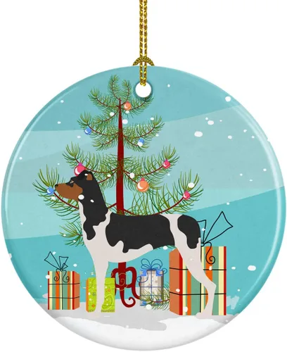 Miniatura 58 de Caroline's Treasures American Toy Fox Terrier - Adorno de cerámica de Navidad para colgar en el árbol de Navidad, decoración para el hogar, Navidad