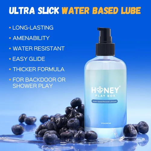 Miniatura 5 de Lubricante personal a base de agua (8 onzas líquidas) para hombres, mujeres y parejas, apto para juguetes, sin sabor, antiadherente, fácil