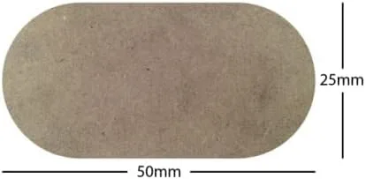 Miniatura 3 de 0.984 in x 1.969 in Píldora en forma de MDF Bases de madera Laser Cut Artesanías Envío RÁPIDO VENDEDOR NOSOTROS
