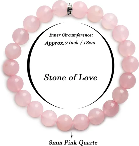 Miniatura 2 de BONNY BOXX Pulsera de piedras semipreciosas de 0.150.230.315 pulgadas (460.315 in) para hombres y mujeres, joyería