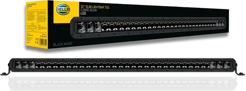 Hella Black Magic Tough - Barra de luz LED delgada de 30 pulgadas, luz todoterreno de alto rendimiento para camionetas, ATV, SUV, 4x4, Jeep,