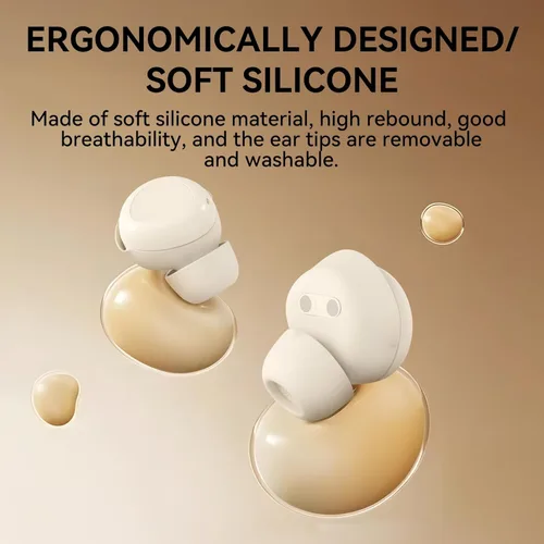 Miniatura 3 de Auriculares para dormir, audífonos para dormir de lado, mini auriculares inalámbricos Bluetooth 5.4, auriculares invisibles de silicona ultra suave