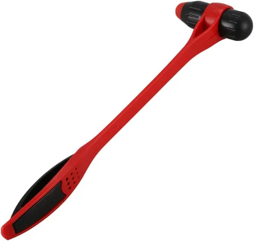 Miniatura 3 de Martillo de masaje para aliviar el estrés de la espalda y el cuerpo, masor de plástico de mano elástico flexible (A)