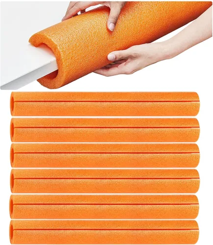 Miniatura 9 de Hanaive 4 fideos de espuma de piscina jumbo a granel de 40 pulgadas x 4.1 pulgadas, tubo de fideos de natación grandes de núcleo hueco para Negro