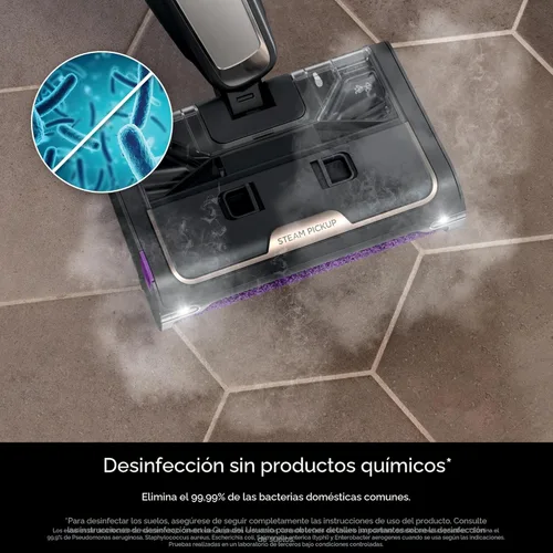 Miniatura 5 de Shark Steam Pickup SD201 Trapeador ligero de vapor 3 en 1, recoge residuos, con limpieza profunda, desinfecta con vapor, todo a la vez, para pisos