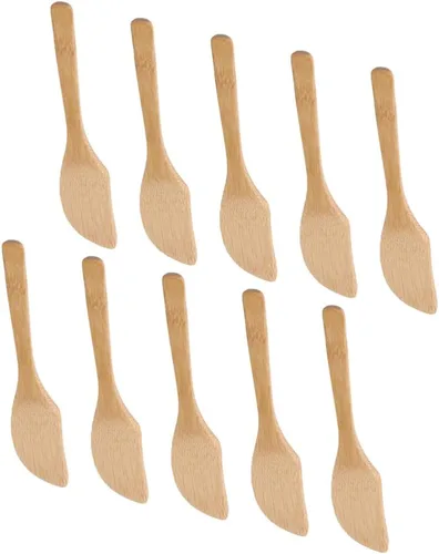 Miniatura 9 de Cuchillo de mantequilla de madera natural, espátula, herramienta de cocina de bambú, panadería, pastel, mermelada, mantequilla esparcidora