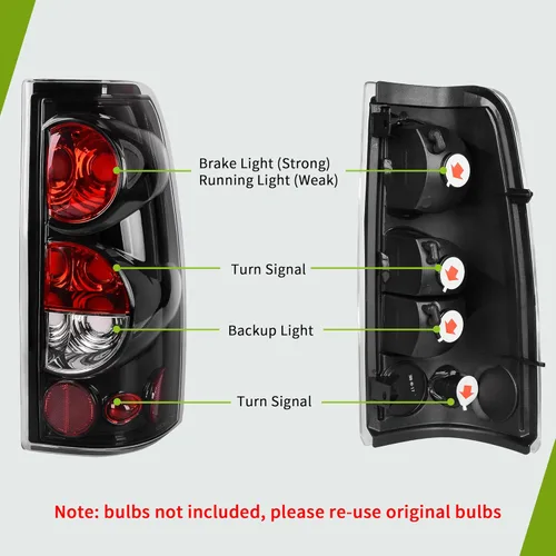 Miniatura 2 de AUTOSAVER88 Conjunto de luces traseras compatibles con Chevy Silverado 1999-2006 1500 2500 3500/2007 Silverado con estilo de carrocería clásico/GMC