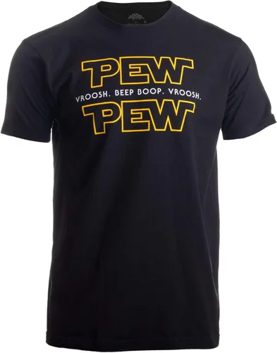 Pew Pew Wars Divertida ciencia ficción espacial Star Noises Science for Geek Men Women T-Shirt