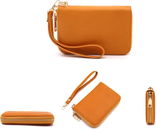 Miniatura 3 de LOVESOME Cartera pequeña con cremallera alrededor de la muñeca para mujer