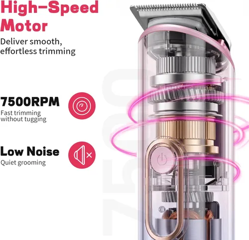 Miniatura 4 de PRITECH Recortadora de cabello para mujer, recortadora de bikini recargable para mujer, cabello púbico, uso húmedo y seco, afeitadora eléctrica sin