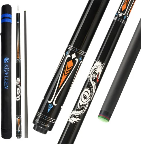 Miniatura 20 de KONLLEN Carbon Fiber Pool Cue Stick 58-inch Professional Pool Sticks for Adults Full Carbon Technology Low Deflection Pool Cue Billiard Cues with