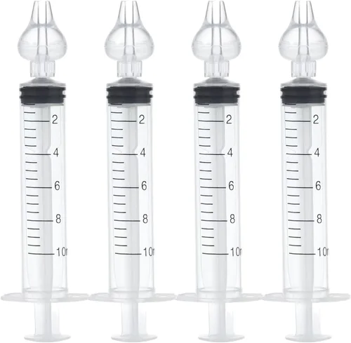 Miniatura 2 de PandaEar Irrigador nasal para bebés con caja portátil, irrigador nasal profesional para bebés con pinzas y cepillo de limpieza para recién nacidos