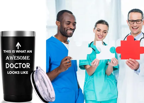 Miniatura 6 de Taza This Is What An Awesome Doctor Look. Doctor, regalos de graduación de la escuela de medicina. Aprecio, cumpleaños, regalos de Navidad