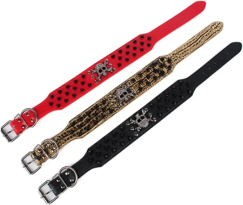 Miniatura 6 de Collar de perro con tachuelas, collar de perro de cuero con pinchos de 2 pulgadas para perros medianos y grandes Pit Bull Mastiff Bully Boxer