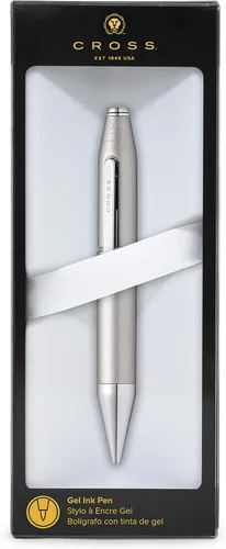 Miniatura 5 de Cross X Bolígrafo de tinta de gel recargable, citas cromadas, incluye embalaje minorista de marca, gris grafito Gris (Graphite Gray)