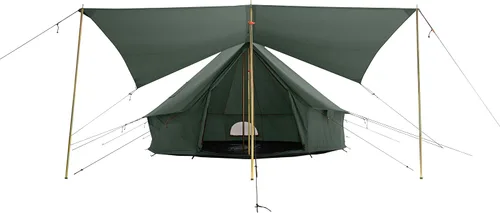 Miniatura 4 de WHITEDUCK Toldo para tienda de campaña de lona con postes para acampar y glamping para todas las estaciones