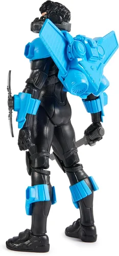 Miniatura 6 de DC Comics, Batman Adventures, figura de acción Nightwing, 15 accesorios de armadura, 17 puntos de articulación, 12 pulgadas, juguete de superhéroe