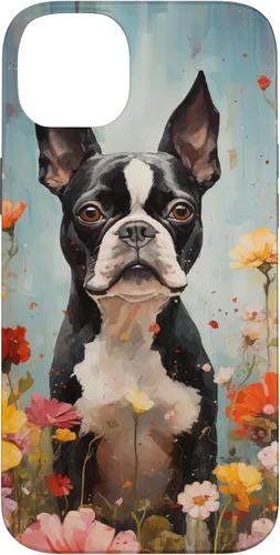 Miniatura 15 de Boston Terrier in Flower Garden Dog Art Lovers Design Case for iPhone 17