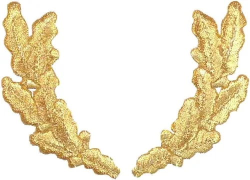 Miniatura 11 de Huevos revueltos, bordados, parche para planchar (oro desgastado)