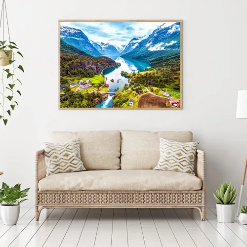 Miniatura 5 de Rompecabezas para adultos de 1000 piezas para adultos, rompecabezas de 1000 piezas, 1000 piezas, Geiranger Fjord Noruega Fiordo Noruega