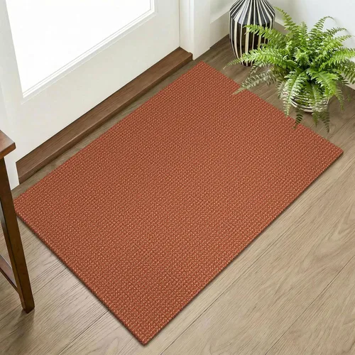 Miniatura 123 de KOZYFLY - Tapetes para entrada, lavable, tejido, con respaldo de goma antideslizante, de algodón, interiores, cocina, entrada, vestíbulo y puerta