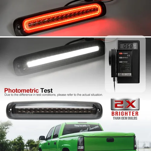 Miniatura 2 de Tercera luz de freno LED de repuesto para Chevy Silverado GMC Sierra 1500 2500 1999-2006 rojo LED estroboscópico trasero tercer centro de freno