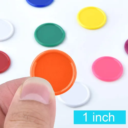 Miniatura 4 de Coopay 300 unidades de 10 colores de plástico para contadores de aprendizaje, discos de conteo de fichas de bingo para práctica de matemáticas